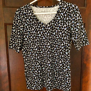 Talbots patterned cotton tee